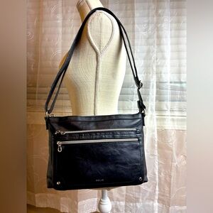 Relic by Fossil Evie Crossbody Bag in Black Faux Leather